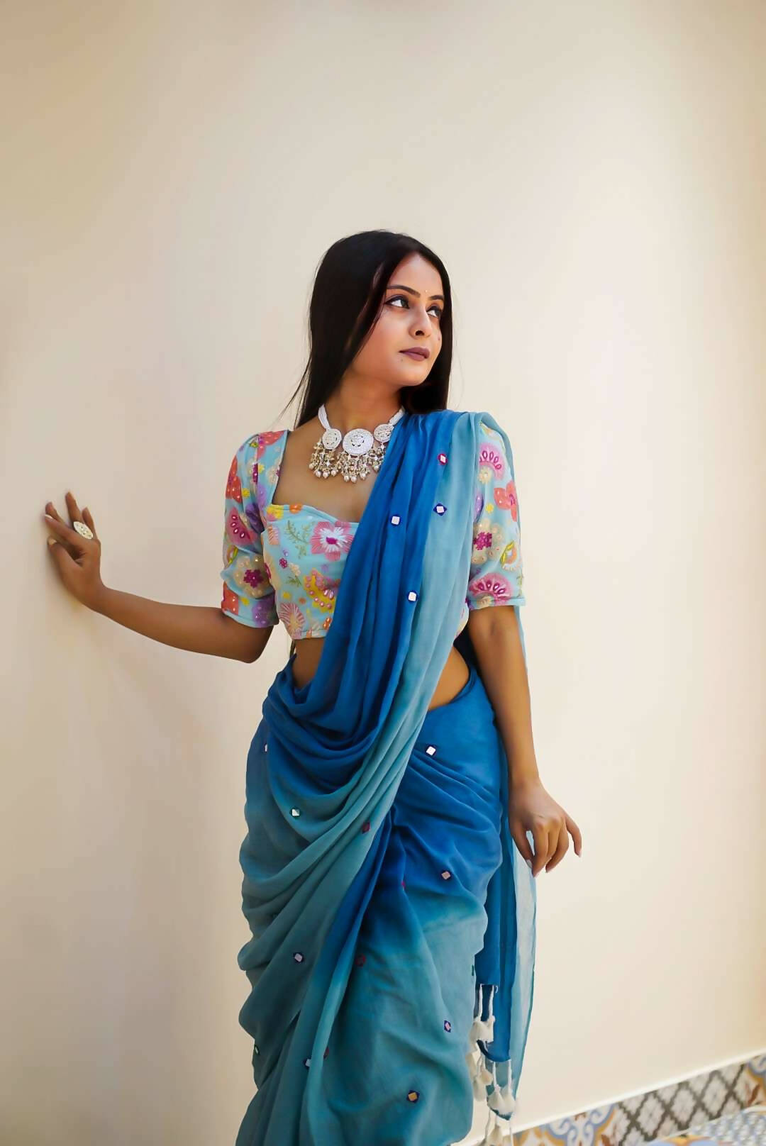 Blue Bee Saree