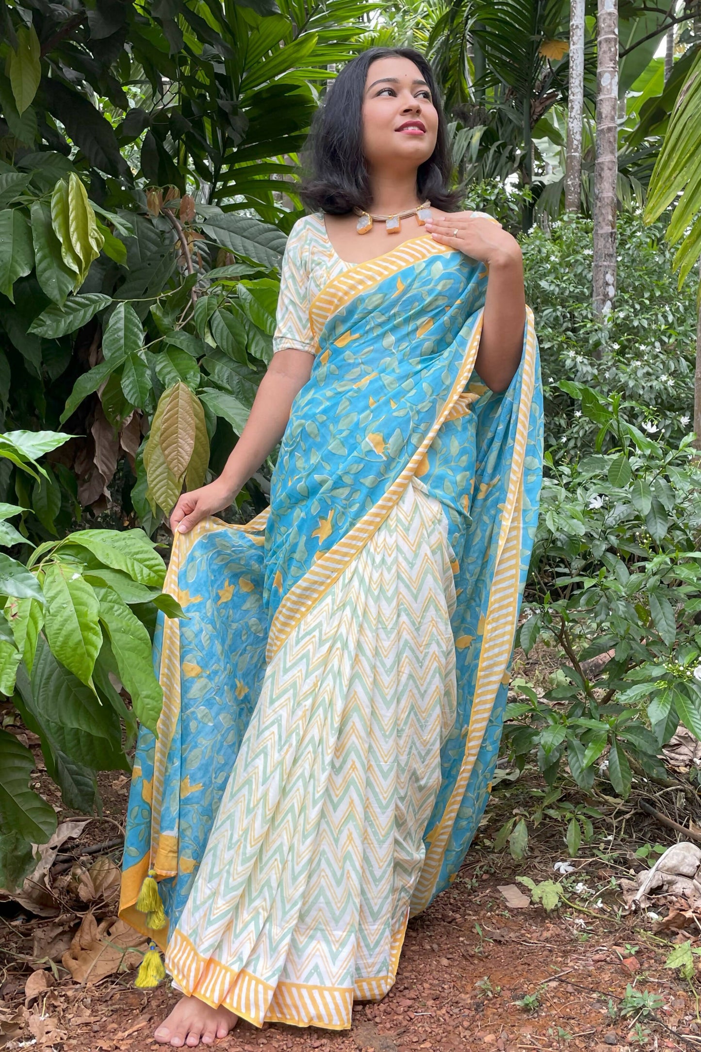 Bulbul Printed Mul Cotton Saree