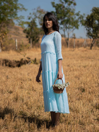 Tropical Blue Dress