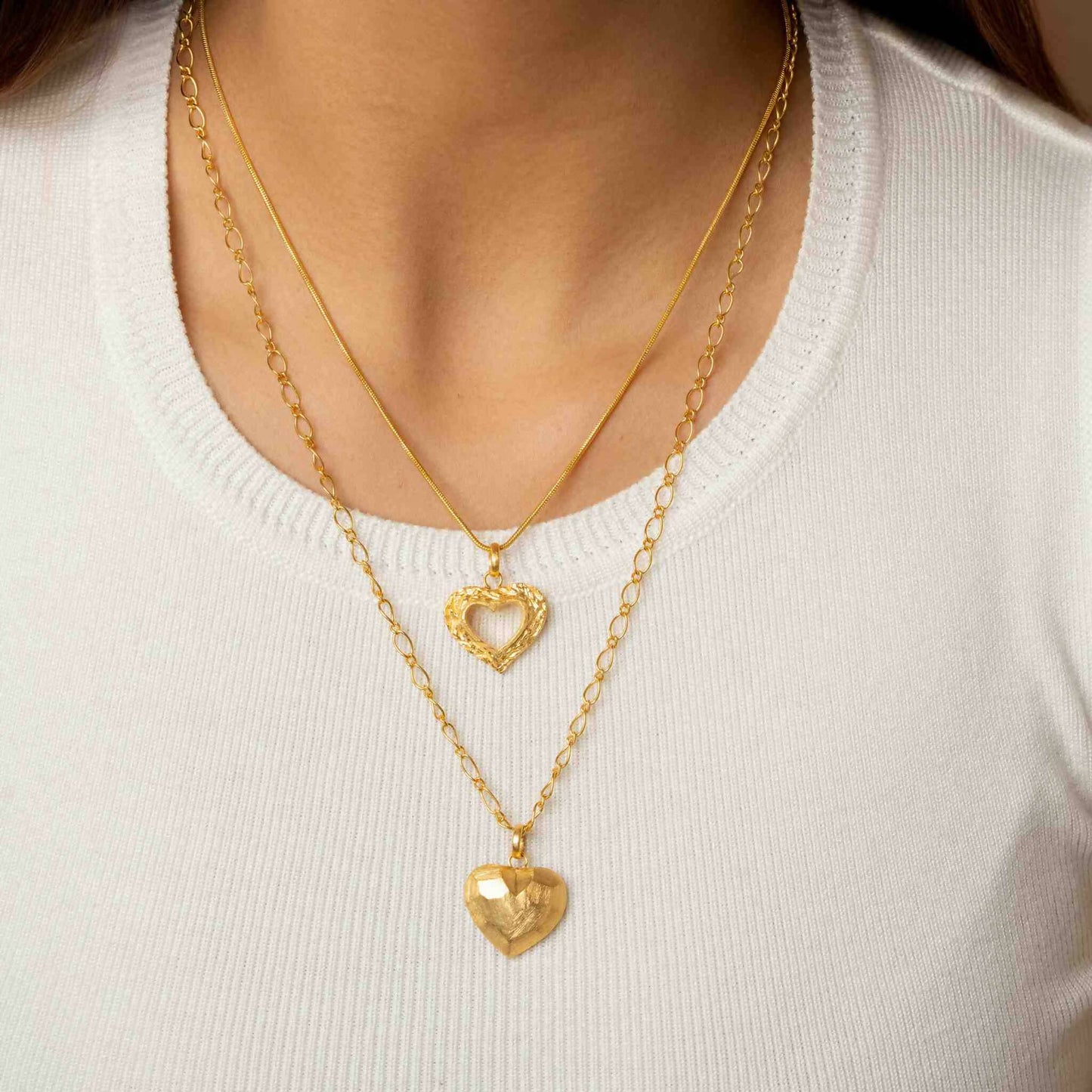 Vintage Heart Locket Gold Neckchain