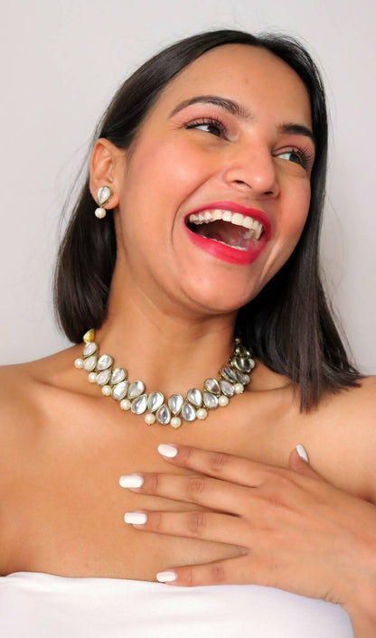 Kundan and Pearl Necklace - Big