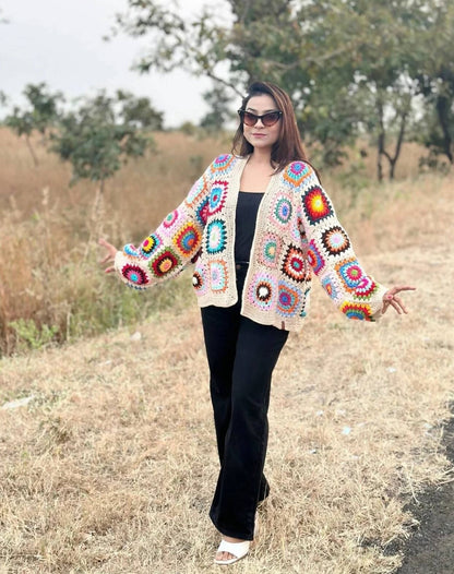 Bohemian Beige Cardigan