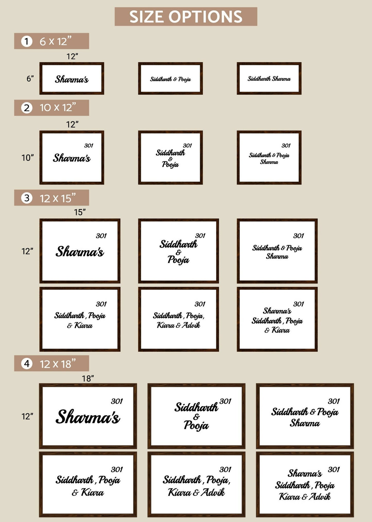 Marigold Round Name Sign