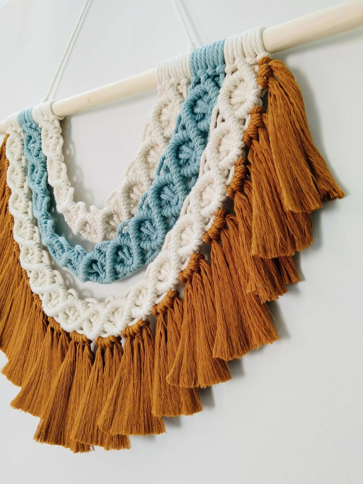 Diamond 3 Layer Macrame Wall Hanging