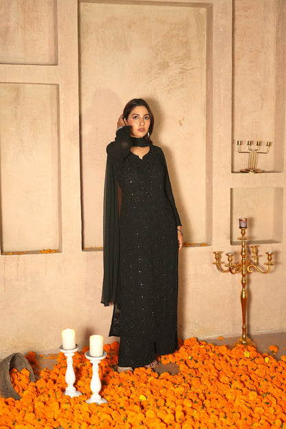 Noor Chikankari And Mukaish Work Kurti