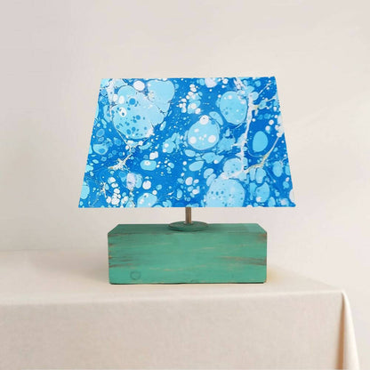 Modern Table Lamp - Marbling | Blue skylight