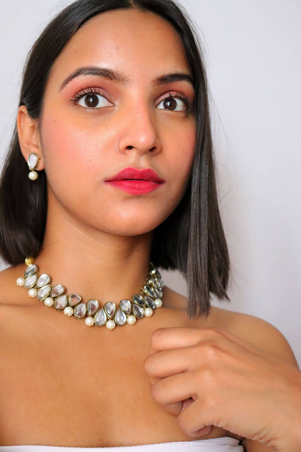 Kundan and Pearl Necklace - Big