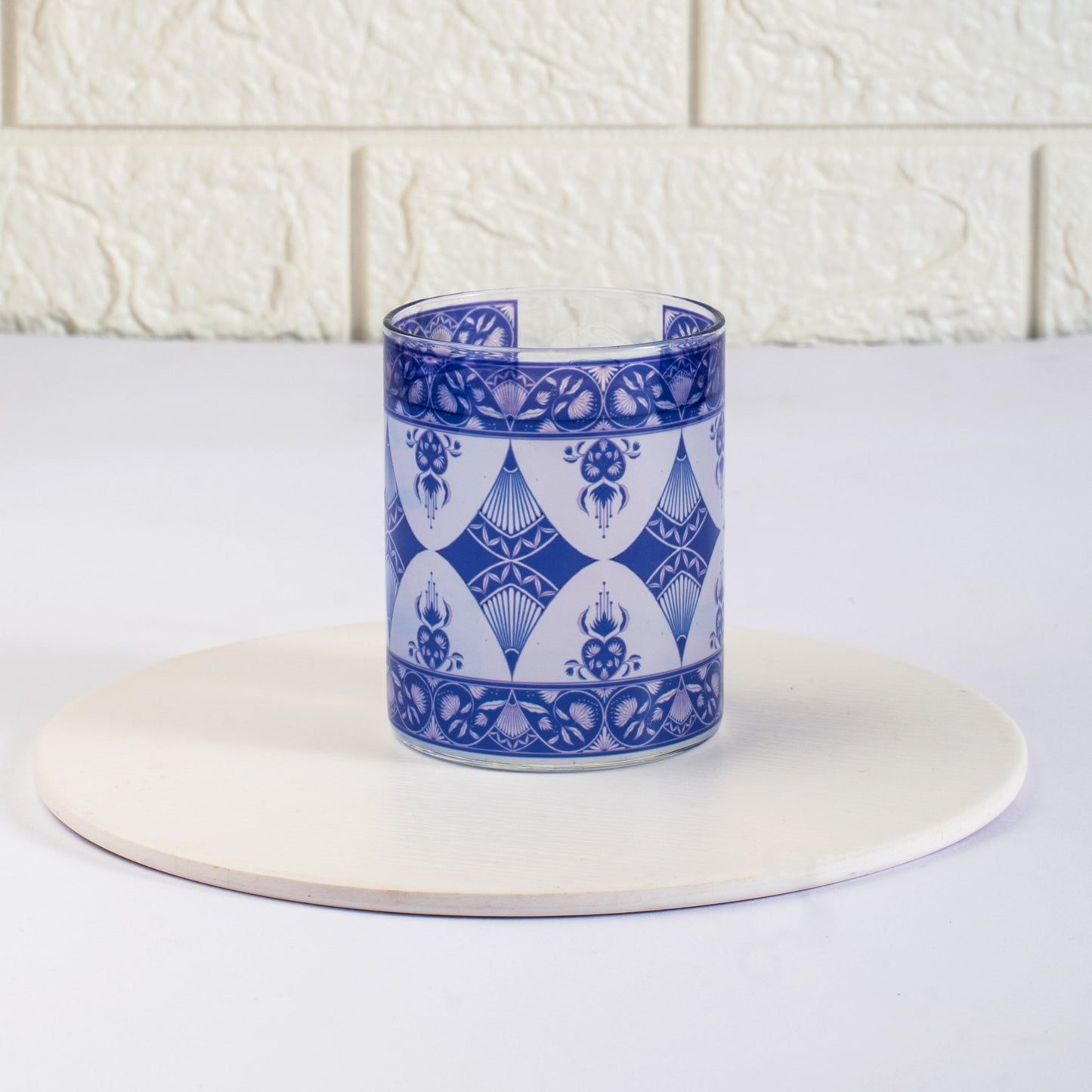 Indigo Print Round Coffee/Tea Mugs