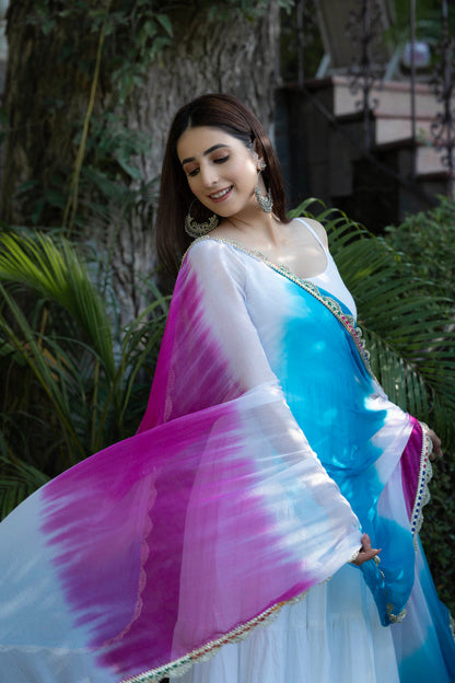 Snow White Cotton Tiered Suit Set