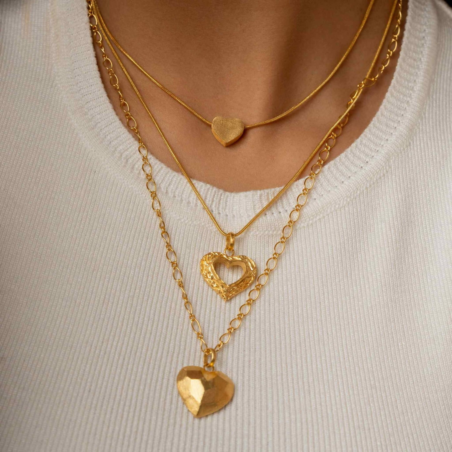 Dainty Heart Gold Neckchain