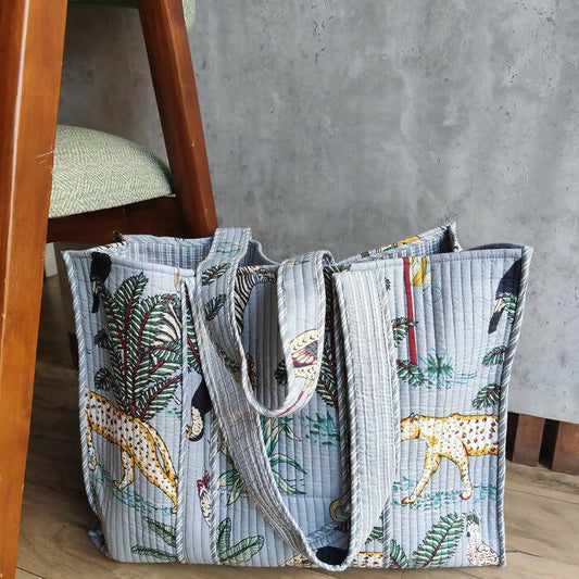 Jungle Joy Tote Grey