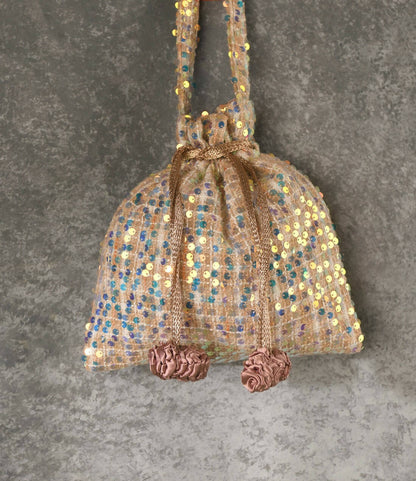 Sequined Tassle Potli Bag