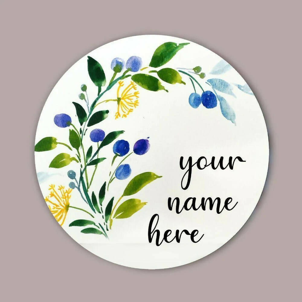 Customized Name Plate - Corner Berry Name Plate