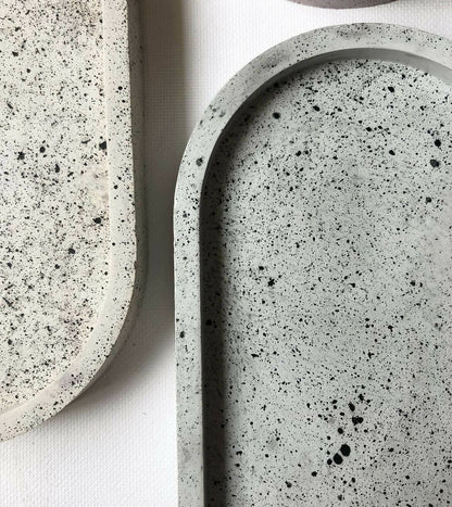 Speckled Oval Tray