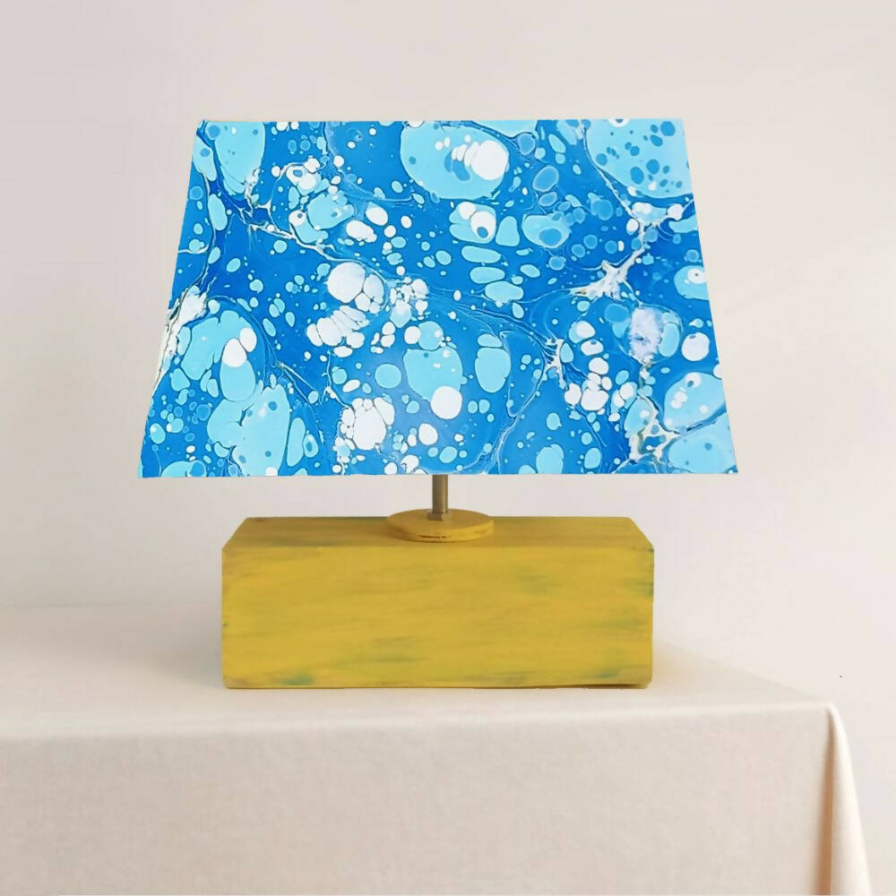 Modern Table Lamp - Marbling | Blue skylight