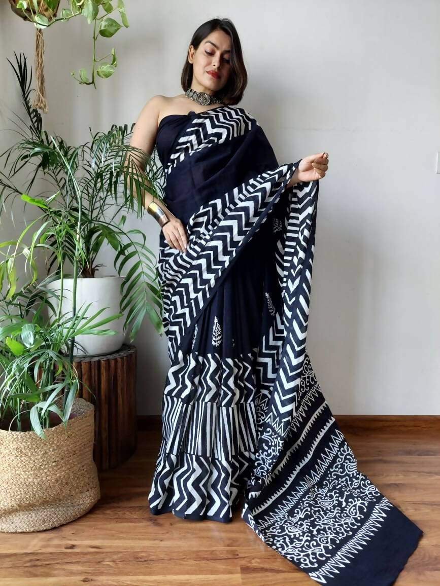 Designer Cotton Silk Zari Weaving Saree
