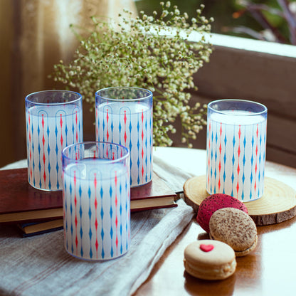 Ikhat Print Glass Tumblers