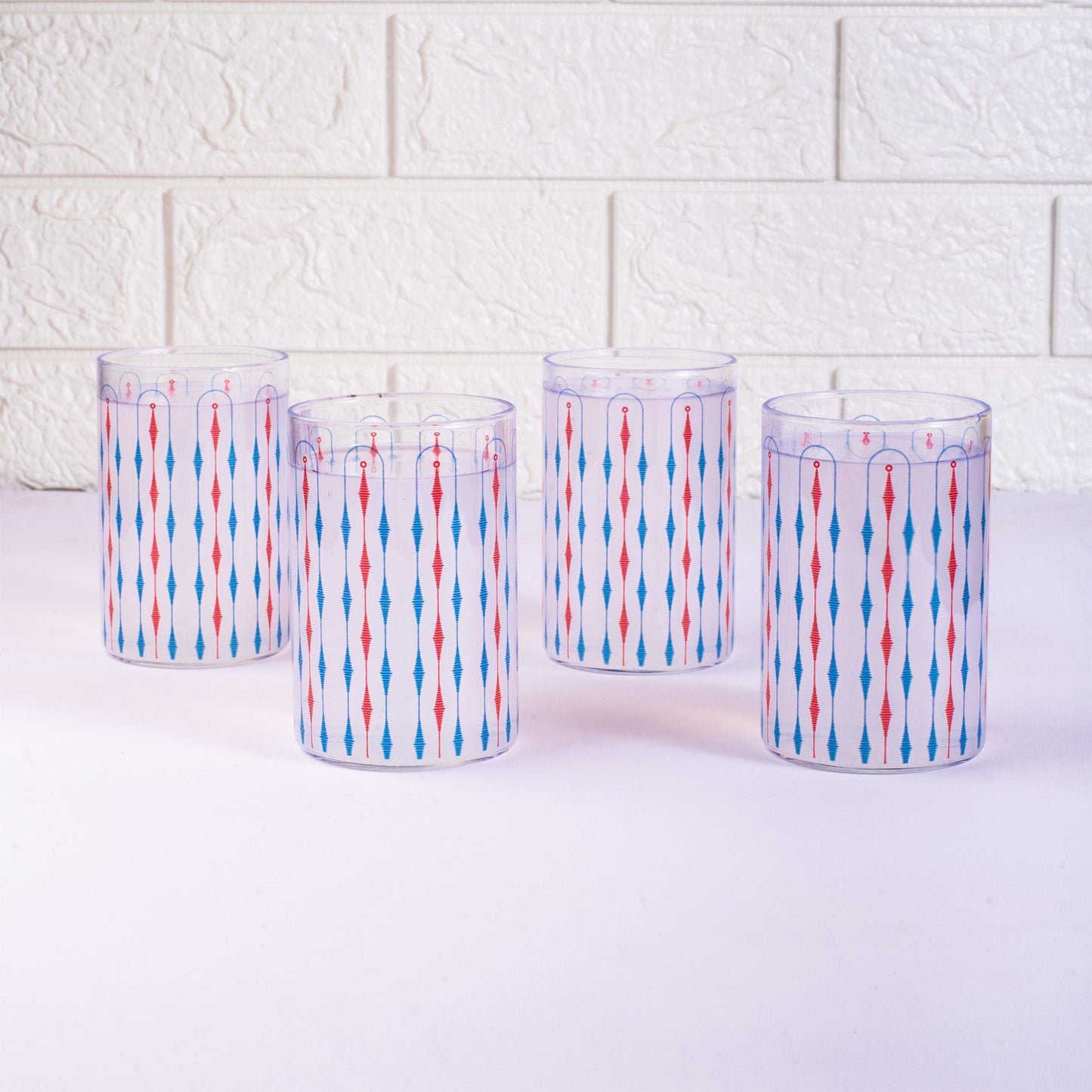 Ikhat Print Glass Tumblers