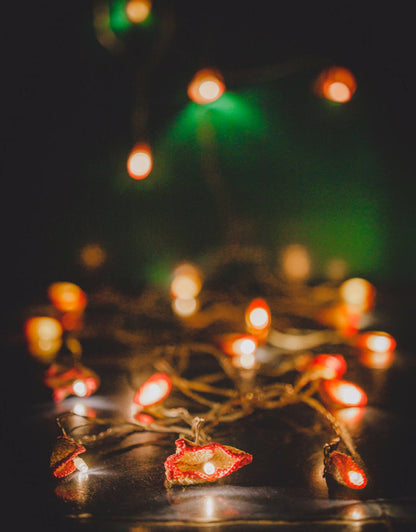 LED String Lights Pink Lily Bougainvillea