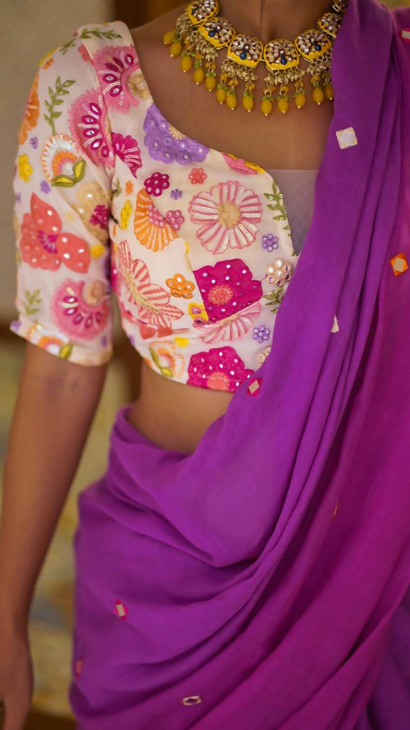 Purple Bee Saree