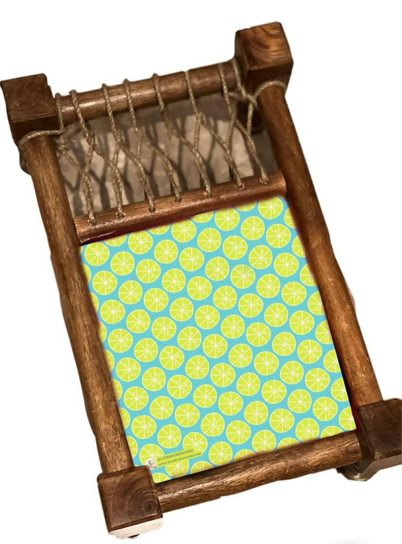 Summer Print Serving Khatiya Tray