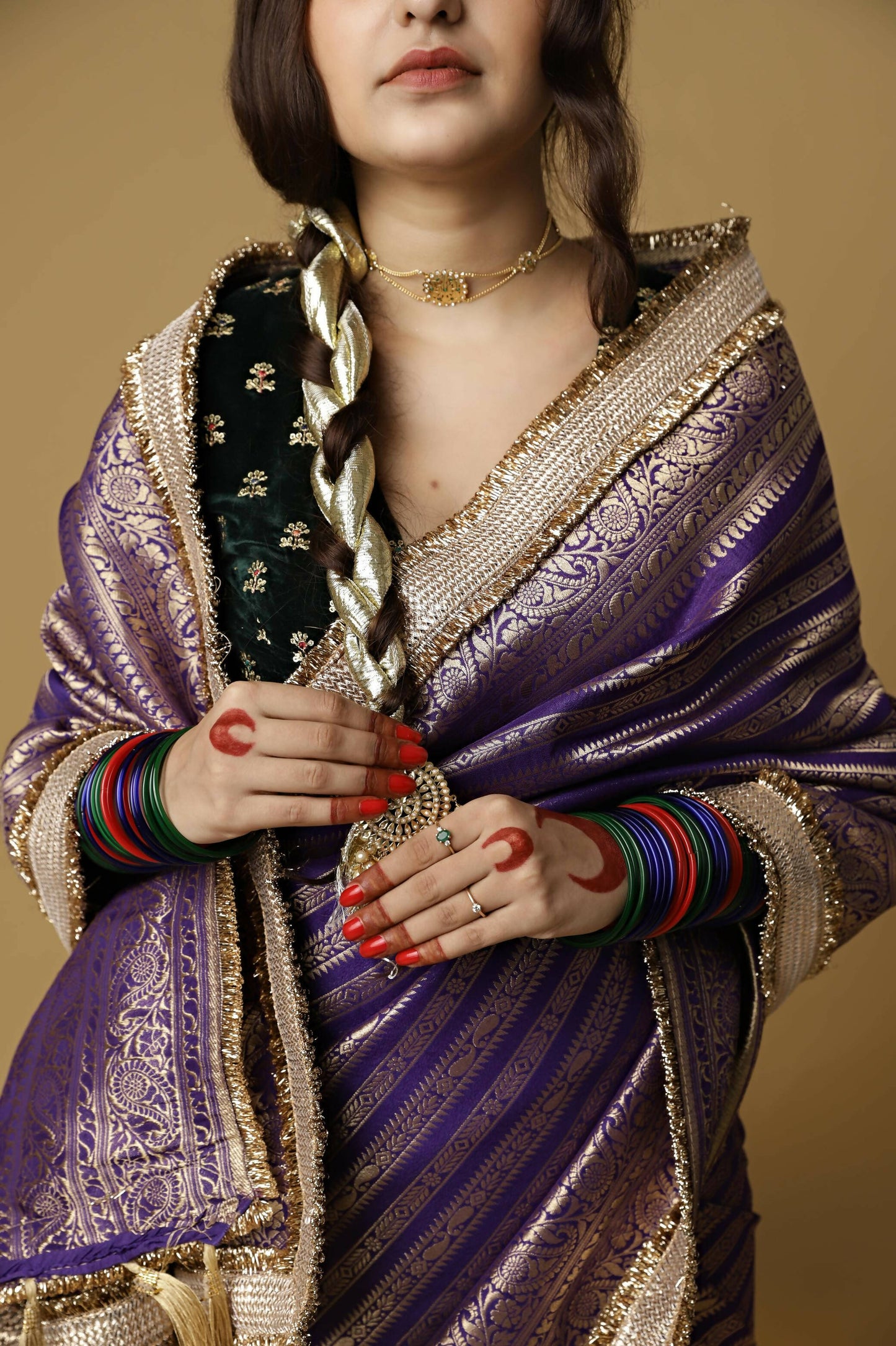 Purple Aayat Saree