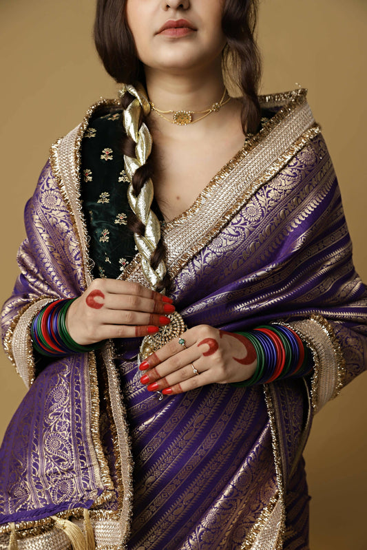 Purple Aayat Saree