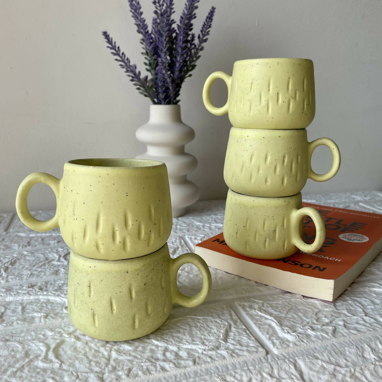 Yellow Tea Cup - Set Of 2