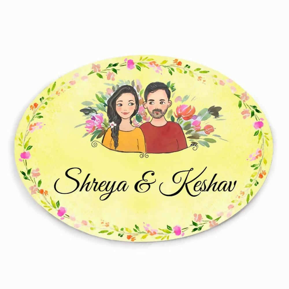 Customized Name Plate - Couple together Name Plate