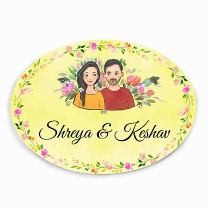 Customized Name Plate - Couple together Name Plate