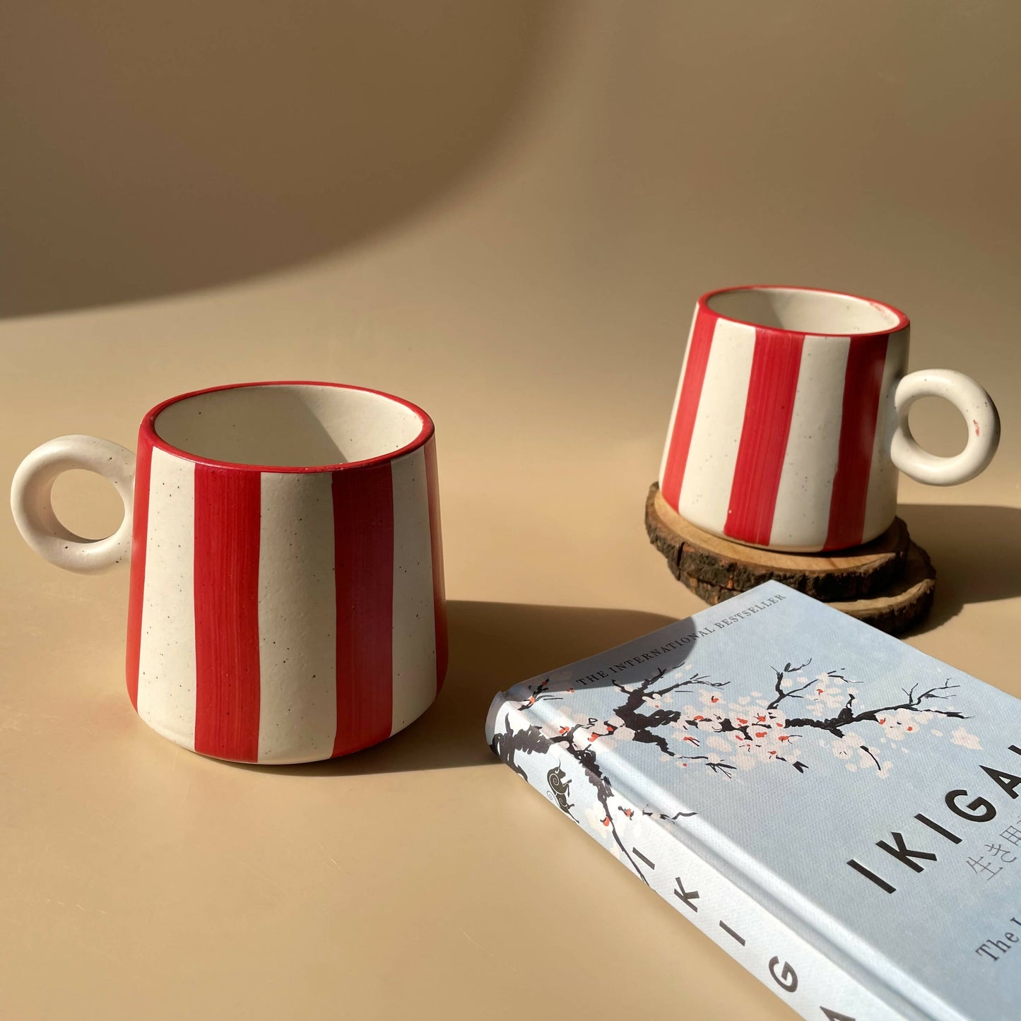 Candy Cane Mugs - Set of 2