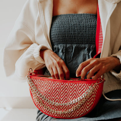 Red Wayfarer Saddle Bag