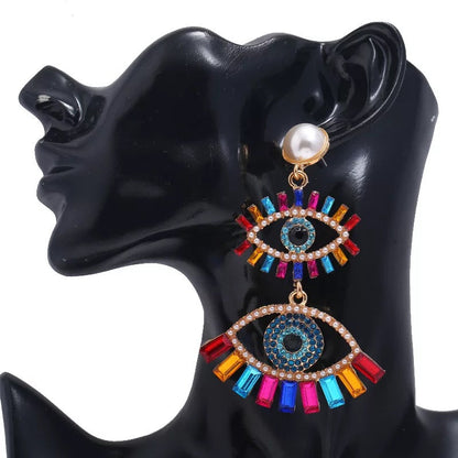 Harmony Evil Eye Drop Earrings