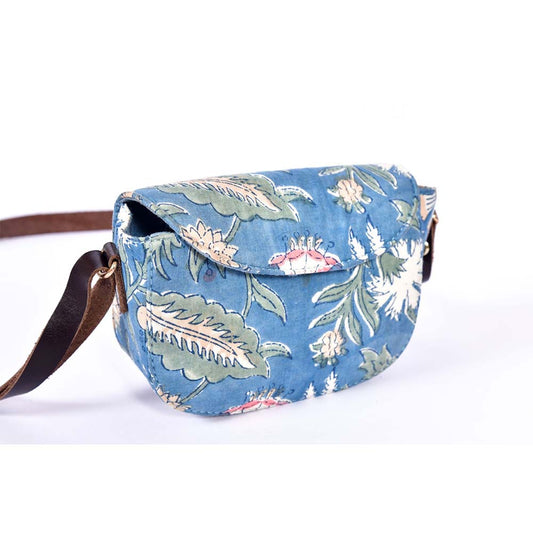 Spring morning Blockprinted Cross Body Bags