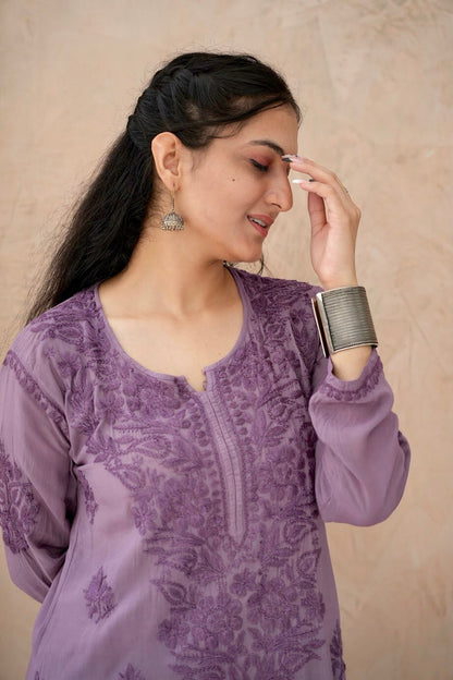 Gulbahar Chikankari Kurti