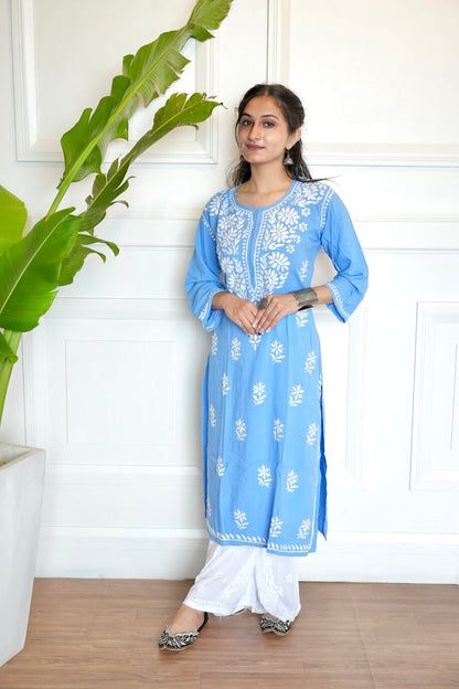 Premium Rayon Chikankari Kurti