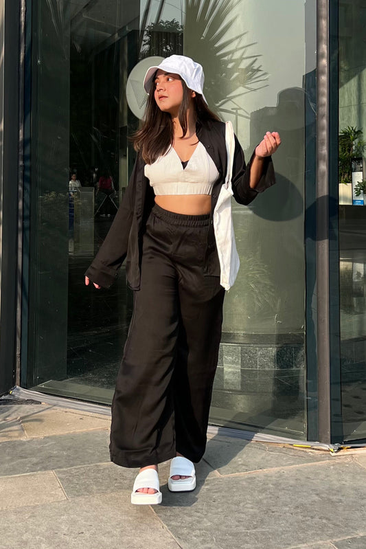 Loungewear Satin Coord Set