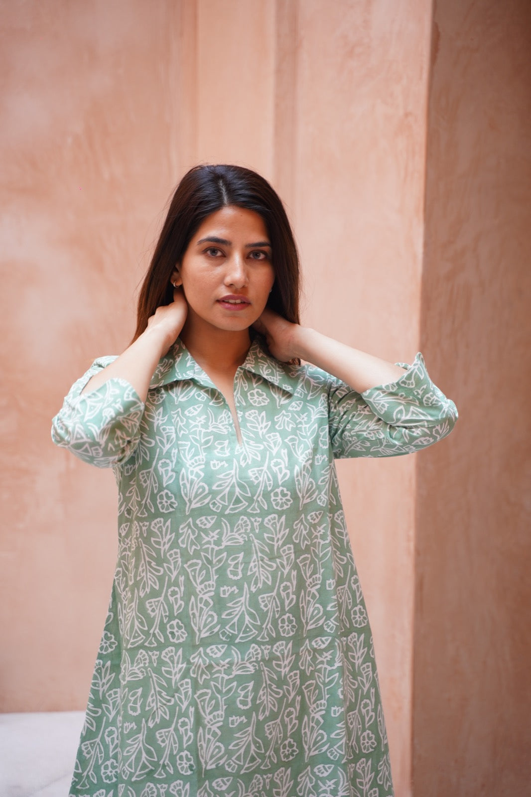 Matilda Hand Block Cotton Kurta