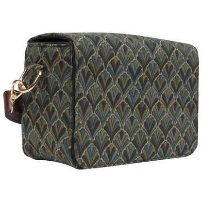 Olive Mist Blockprinted Rectangle Cross Body Bags