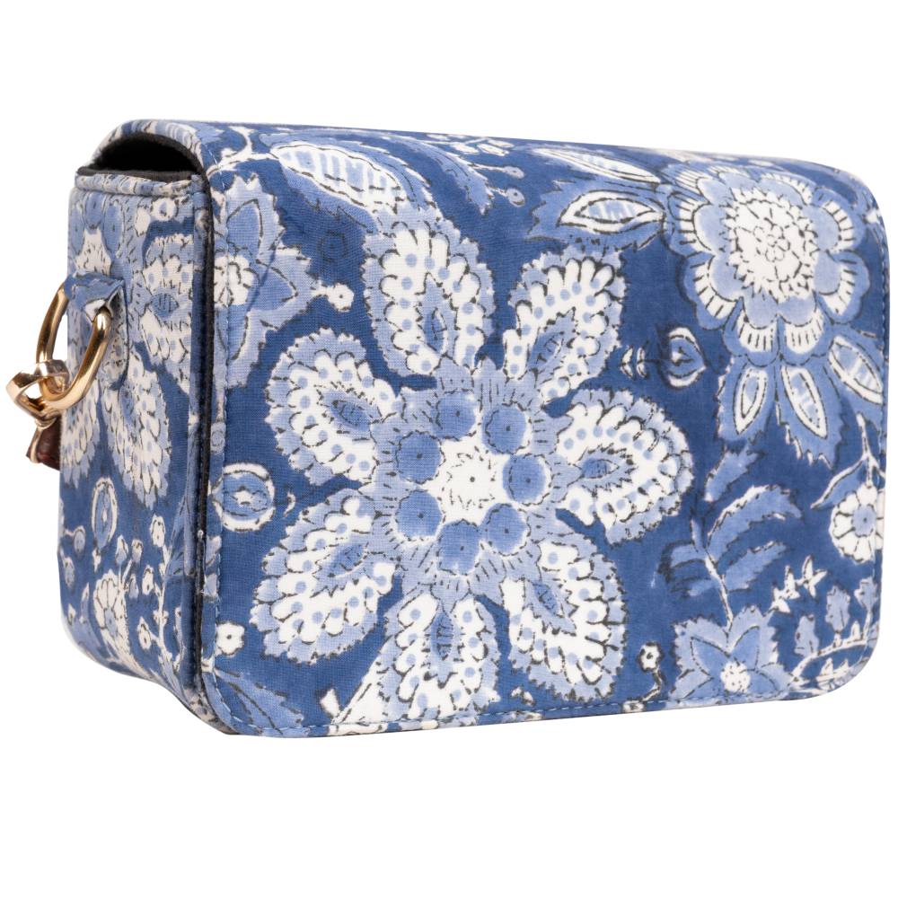 Summer Breeze Blockprinted Rectangle Cross Body Bags