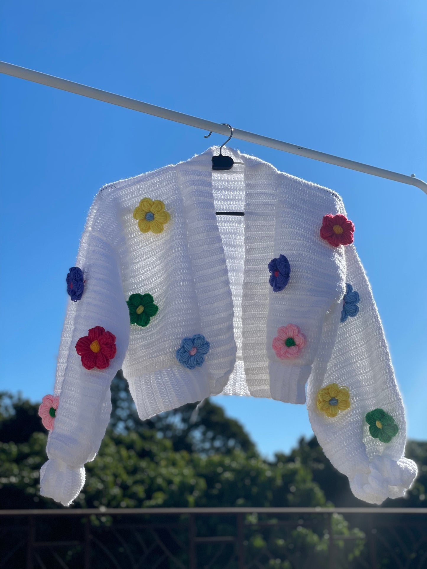 Rainbow Daisy Cardigan