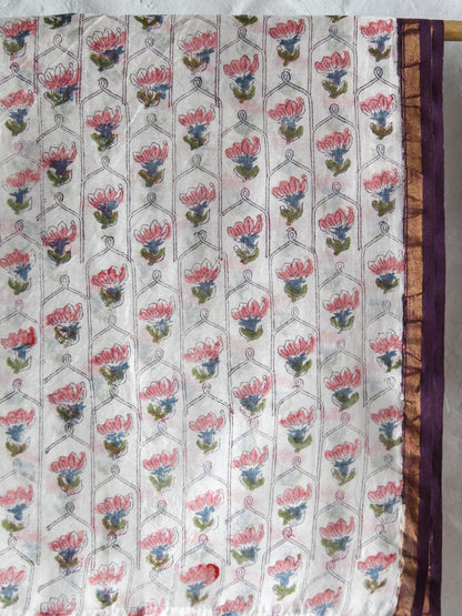 Mulberry - Chanderi Saree