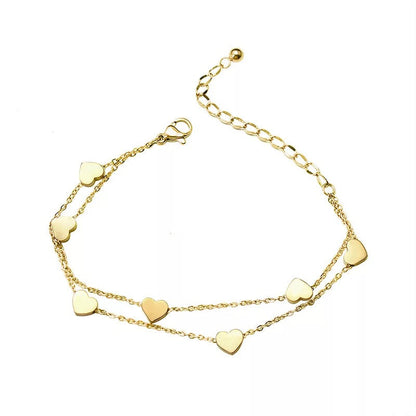 Golden Hearts Bracelet