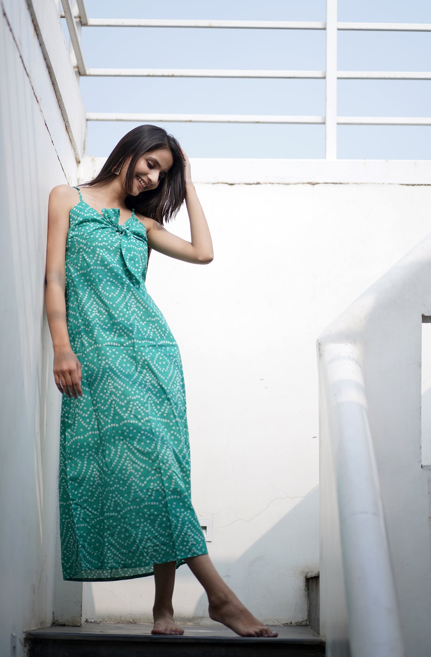 Women'S Bandhani Print Gown By Saras The Label - (1Pc Set) | Gowns, Printed  gowns, Gowns dresses