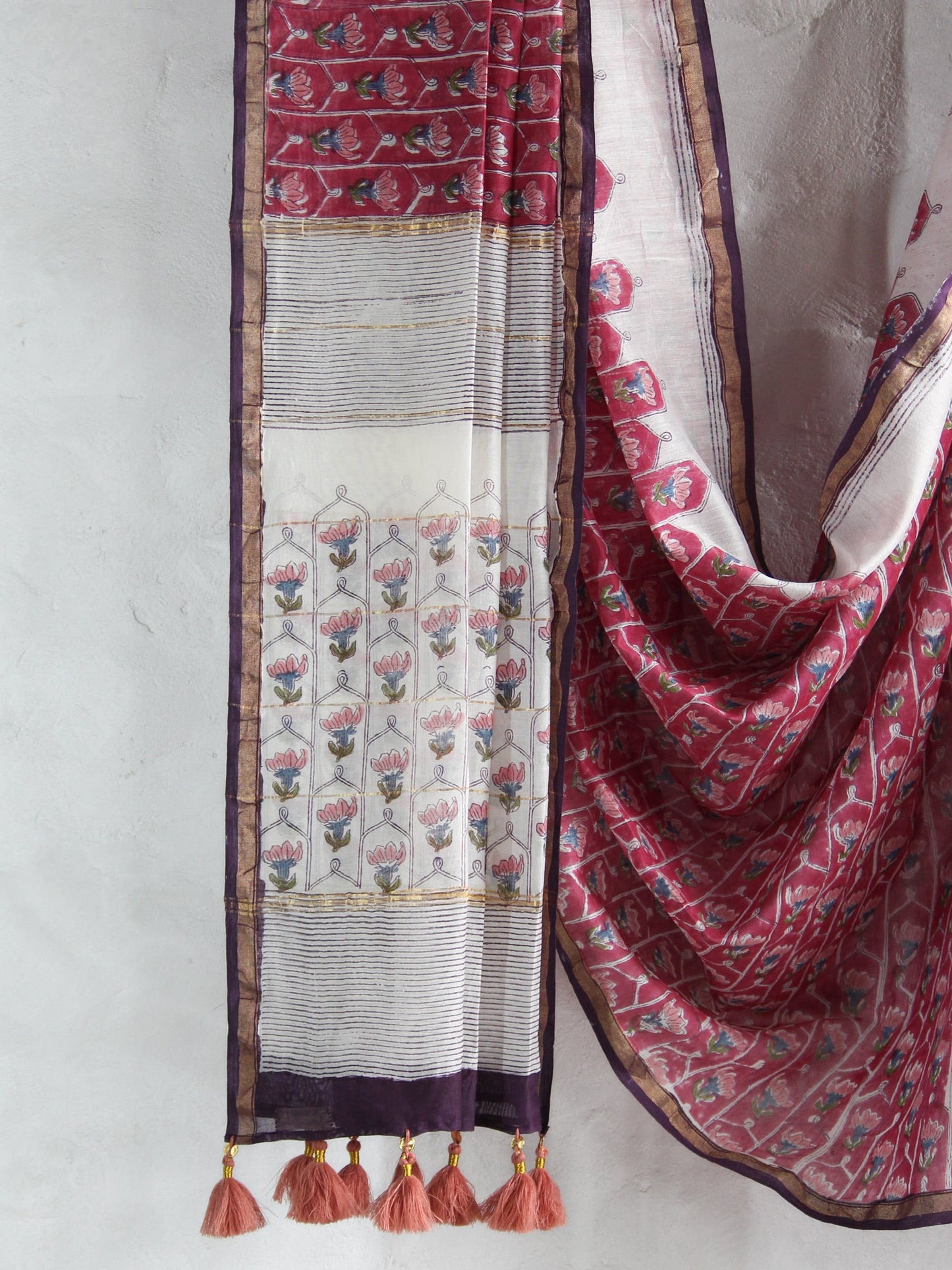 Mulberry - Chanderi Saree