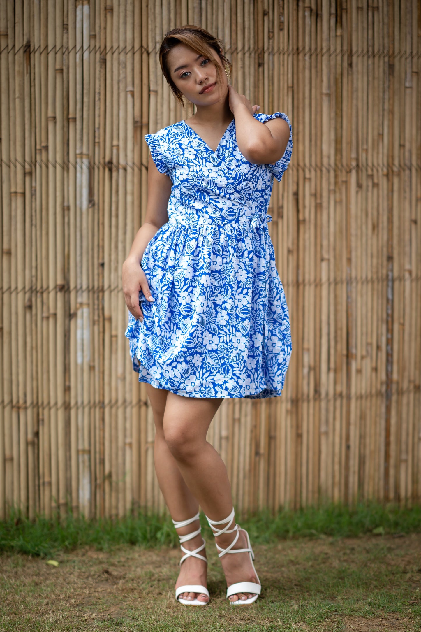 Seaside Hibiscus Serenity Mini Dress