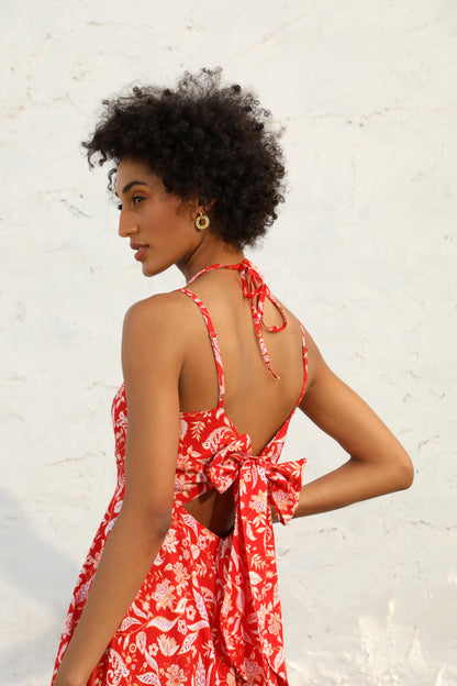 Red Temptation Maxi Dress