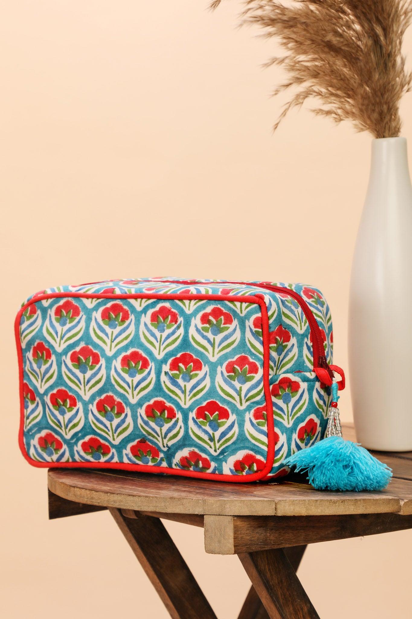 Izhar Pouch - Block Printed