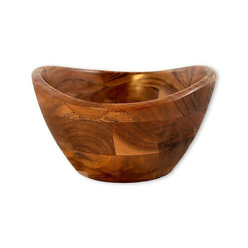 Serving Bowl Wooden Boat Small