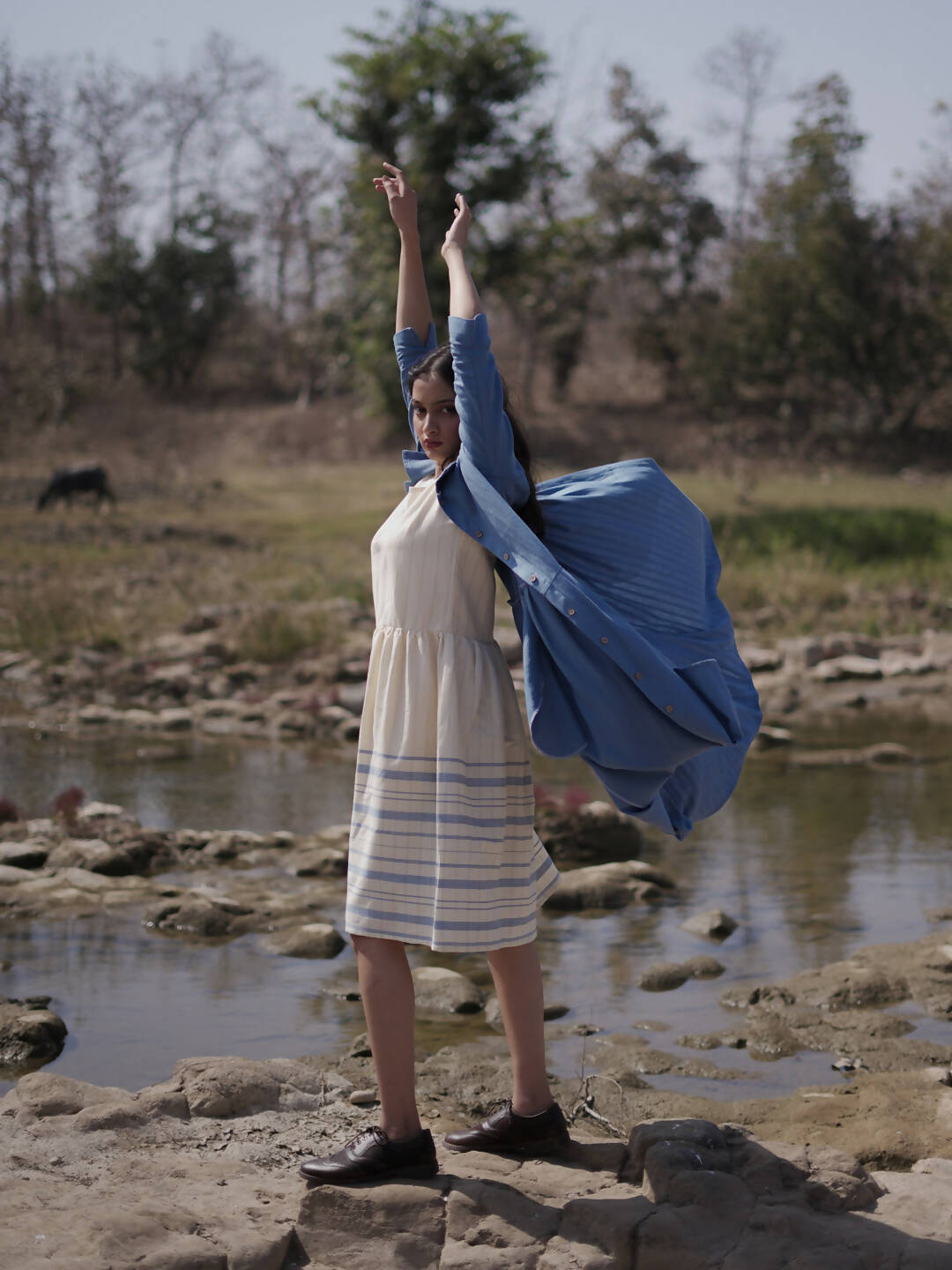 Lakeside Dress with Overgarment